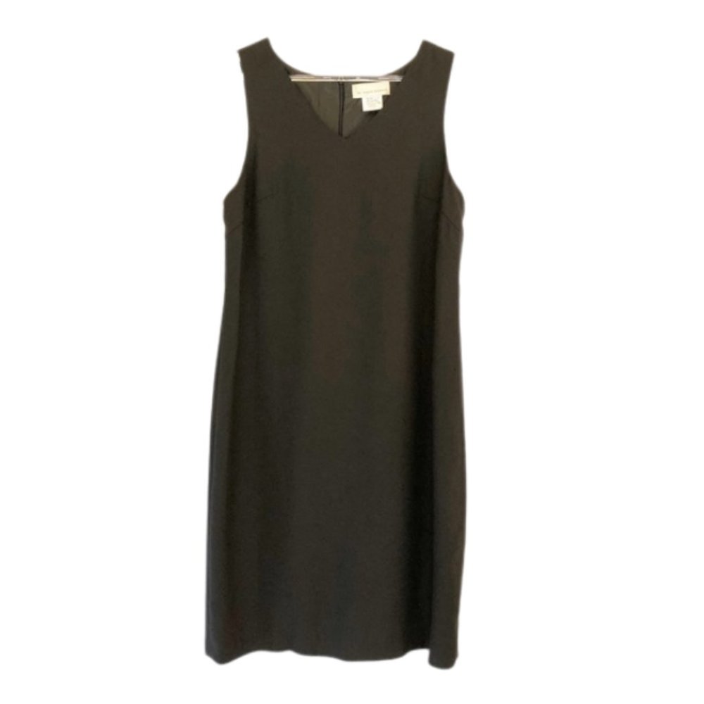 Harve Bernard Women's Black Sleeveless Sheath Dress 10